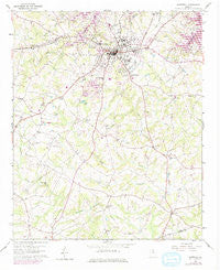 Hartwell Georgia Historical topographic map, 1:24000 scale, 7.5 X 7.5 Minute, Year 1959