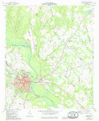 Hawkinsville Georgia Historical topographic map, 1:24000 scale, 7.5 X 7.5 Minute, Year 1973