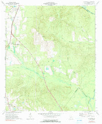 Hayneville Georgia Historical topographic map, 1:24000 scale, 7.5 X 7.5 Minute, Year 1973