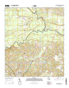 Hazlehurst North Georgia Current topographic map, 1:24000 scale, 7.5 X 7.5 Minute, Year 2014