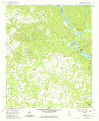 Heardmont Georgia Historical topographic map, 1:24000 scale, 7.5 X 7.5 Minute, Year 1964