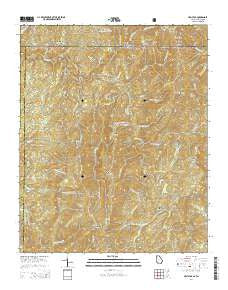 Hemp Top Georgia Current topographic map, 1:24000 scale, 7.5 X 7.5 Minute, Year 2014