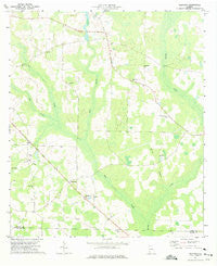 Hentown Georgia Historical topographic map, 1:24000 scale, 7.5 X 7.5 Minute, Year 1973