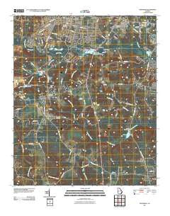 Hephzibah Georgia Historical topographic map, 1:24000 scale, 7.5 X 7.5 Minute, Year 2011