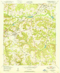 Hephzibah Georgia Historical topographic map, 1:24000 scale, 7.5 X 7.5 Minute, Year 1950