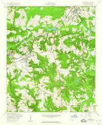 Hephzibah Georgia Historical topographic map, 1:24000 scale, 7.5 X 7.5 Minute, Year 1957