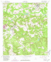 Hephzibah Georgia Historical topographic map, 1:24000 scale, 7.5 X 7.5 Minute, Year 1957