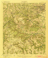 Hephzibah Georgia Historical topographic map, 1:62500 scale, 15 X 15 Minute, Year 1922