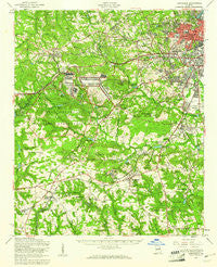 Hephzibah Georgia Historical topographic map, 1:62500 scale, 15 X 15 Minute, Year 1957