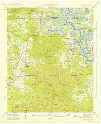 Hiawassee Georgia Historical topographic map, 1:24000 scale, 7.5 X 7.5 Minute, Year 1942