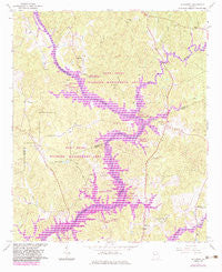 Hillcrest Georgia Historical topographic map, 1:24000 scale, 7.5 X 7.5 Minute, Year 1964