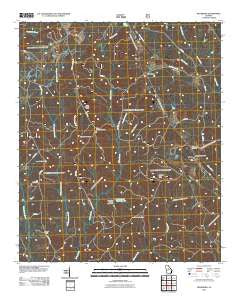 Hillsboro Georgia Historical topographic map, 1:24000 scale, 7.5 X 7.5 Minute, Year 2011