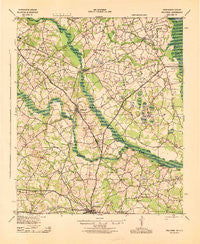 Hilltonia Georgia Historical topographic map, 1:62500 scale, 15 X 15 Minute, Year 1943