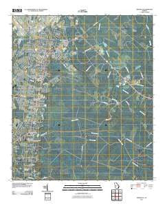 Hinesville Georgia Historical topographic map, 1:24000 scale, 7.5 X 7.5 Minute, Year 2011