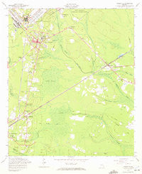 Hinesville Georgia Historical topographic map, 1:24000 scale, 7.5 X 7.5 Minute, Year 1958