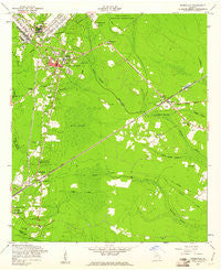 Hinesville Georgia Historical topographic map, 1:24000 scale, 7.5 X 7.5 Minute, Year 1958