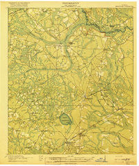 Hinesville Georgia Historical topographic map, 1:62500 scale, 15 X 15 Minute, Year 1918