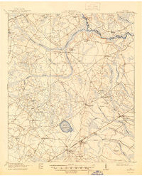 Hinesville Georgia Historical topographic map, 1:62500 scale, 15 X 15 Minute, Year 1918