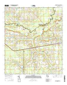Hoboken West Georgia Current topographic map, 1:24000 scale, 7.5 X 7.5 Minute, Year 2014