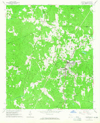 Hogansville Georgia Historical topographic map, 1:24000 scale, 7.5 X 7.5 Minute, Year 1964