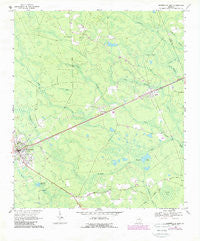 Homerville East Georgia Historical topographic map, 1:24000 scale, 7.5 X 7.5 Minute, Year 1968
