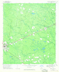 Homerville East Georgia Historical topographic map, 1:24000 scale, 7.5 X 7.5 Minute, Year 1968