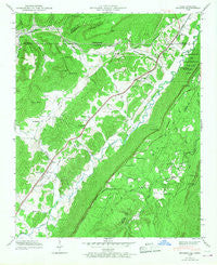 Hooker Georgia Historical topographic map, 1:24000 scale, 7.5 X 7.5 Minute, Year 1945