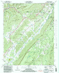 Hooker Georgia Historical topographic map, 1:24000 scale, 7.5 X 7.5 Minute, Year 1982