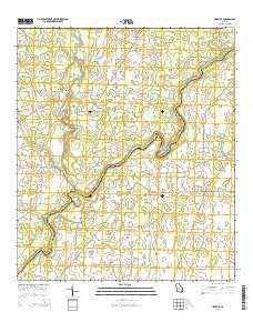 Hopeful Georgia Current topographic map, 1:24000 scale, 7.5 X 7.5 Minute, Year 2014