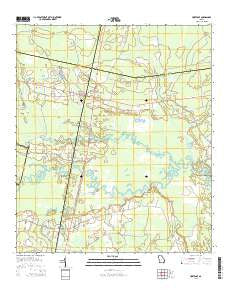 Hortense Georgia Current topographic map, 1:24000 scale, 7.5 X 7.5 Minute, Year 2014