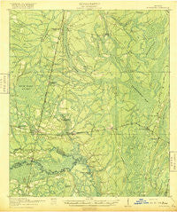 Hortense Georgia Historical topographic map, 1:62500 scale, 15 X 15 Minute, Year 1918