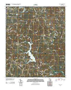 Hulett Georgia Historical topographic map, 1:24000 scale, 7.5 X 7.5 Minute, Year 2011