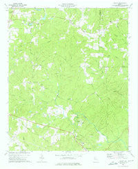 Hulett Georgia Historical topographic map, 1:24000 scale, 7.5 X 7.5 Minute, Year 1973