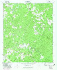 Hulett Georgia Historical topographic map, 1:24000 scale, 7.5 X 7.5 Minute, Year 1973