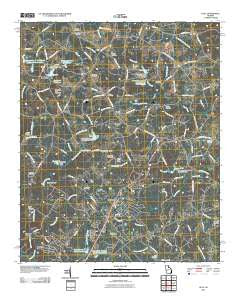 Hull Georgia Historical topographic map, 1:24000 scale, 7.5 X 7.5 Minute, Year 2011