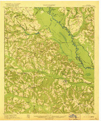 Irwinton Georgia Historical topographic map, 1:62500 scale, 15 X 15 Minute, Year 1920