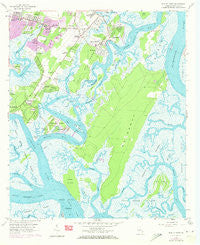 Isle of Hope Georgia Historical topographic map, 1:24000 scale, 7.5 X 7.5 Minute, Year 1957