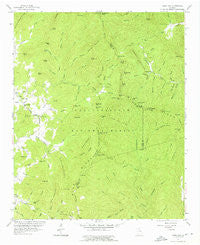 Jacks Gap Georgia Historical topographic map, 1:24000 scale, 7.5 X 7.5 Minute, Year 1957
