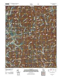 Jacks Gap Georgia Historical topographic map, 1:24000 scale, 7.5 X 7.5 Minute, Year 2011