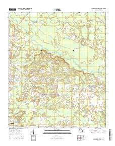 Jacksonboro Bridge Georgia Current topographic map, 1:24000 scale, 7.5 X 7.5 Minute, Year 2014
