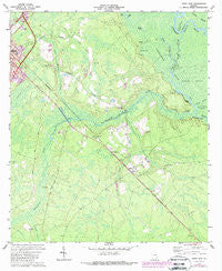 Jesup East Georgia Historical topographic map, 1:24000 scale, 7.5 X 7.5 Minute, Year 1970