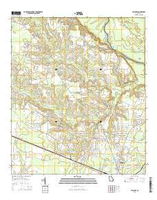 Jesup NW Georgia Current topographic map, 1:24000 scale, 7.5 X 7.5 Minute, Year 2014