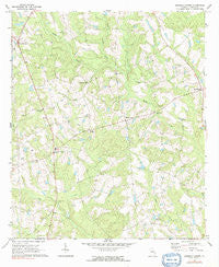 Johnson Corner Georgia Historical topographic map, 1:24000 scale, 7.5 X 7.5 Minute, Year 1970