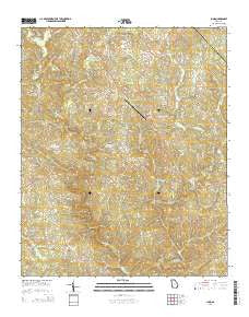 Juno Georgia Current topographic map, 1:24000 scale, 7.5 X 7.5 Minute, Year 2014