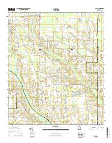 K'Ville Georgia Current topographic map, 1:24000 scale, 7.5 X 7.5 Minute, Year 2014