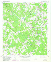 Kelleytown Georgia Historical topographic map, 1:24000 scale, 7.5 X 7.5 Minute, Year 1964