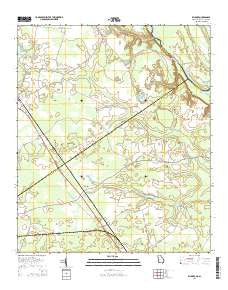 Kildare Georgia Current topographic map, 1:24000 scale, 7.5 X 7.5 Minute, Year 2014