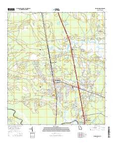 Kingsland Georgia Current topographic map, 1:24000 scale, 7.5 X 7.5 Minute, Year 2014