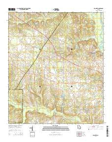 Klondike Georgia Current topographic map, 1:24000 scale, 7.5 X 7.5 Minute, Year 2014