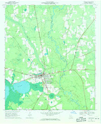 Lakeland Georgia Historical topographic map, 1:24000 scale, 7.5 X 7.5 Minute, Year 1968